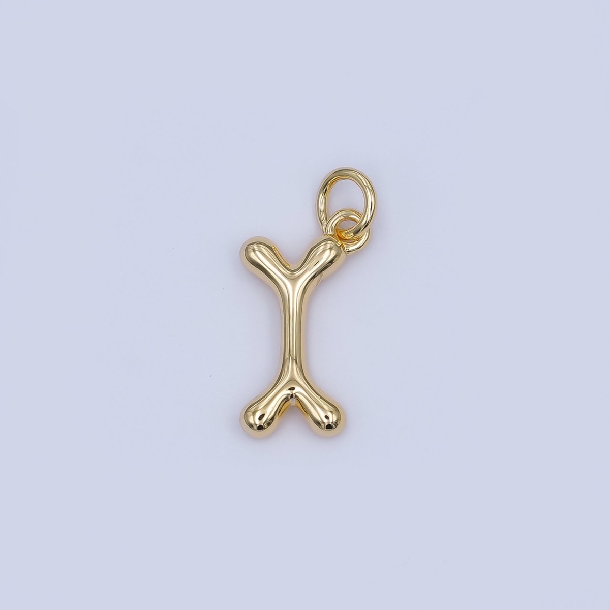 24K Gold Filled Dog Bone Multidimensional 3D Charm in Gold & Silver | AF475 - DLUXCA