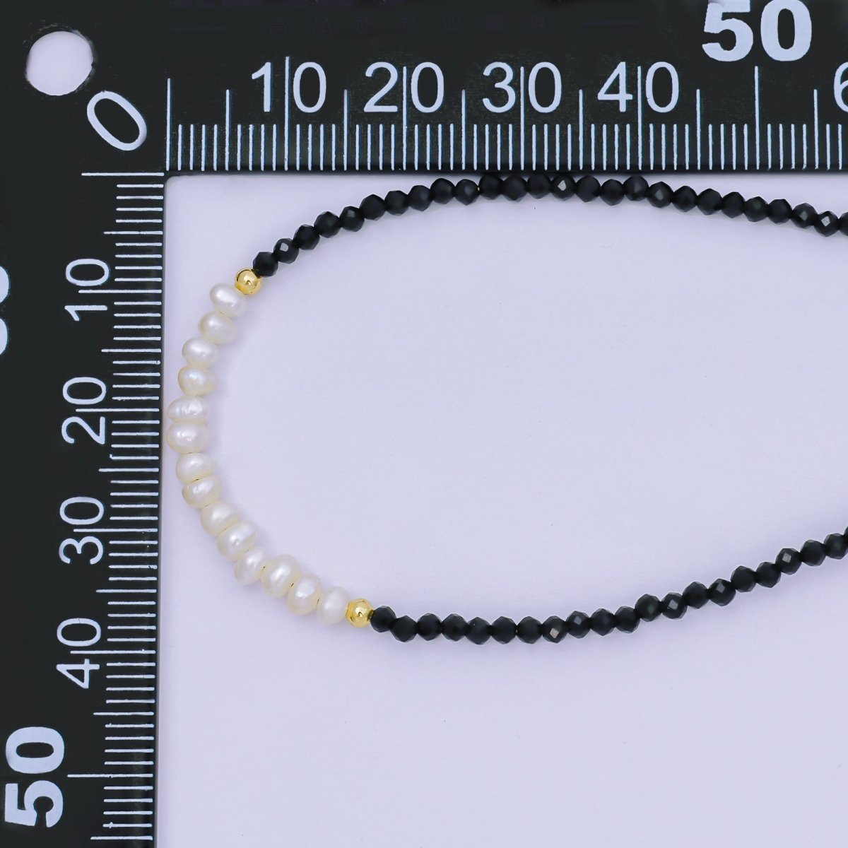 24K Gold Filled Freshwater Pearl Colorful Gemstone Bead Bracelet in Black, Orange, & White | WA - 3718 - WA - 3740 - DLUXCA