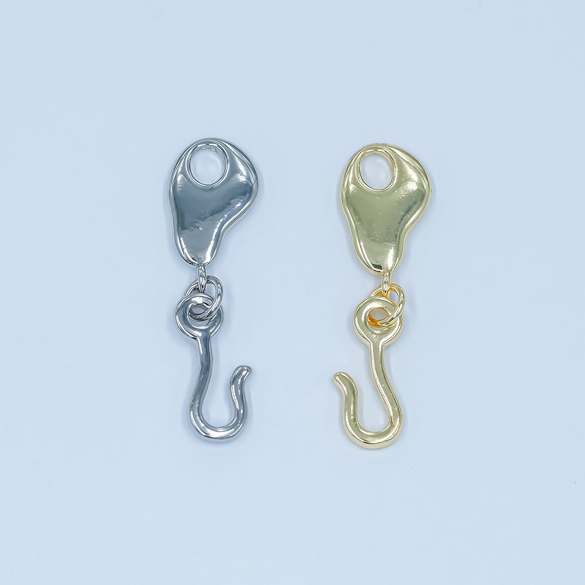 24K Gold Filled Geometric Hook Finding in Gold & Silver | Z1098 - DLUXCA