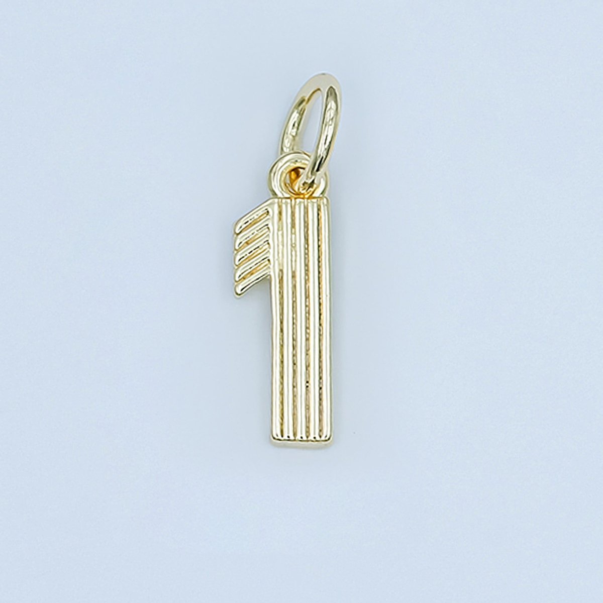 24K Gold Filled Groovy Disco Number Numerology Charm | M617 - M621 - DLUXCA