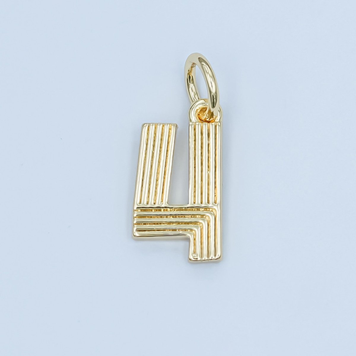 24K Gold Filled Groovy Disco Number Numerology Charm | M617 - M621 - DLUXCA