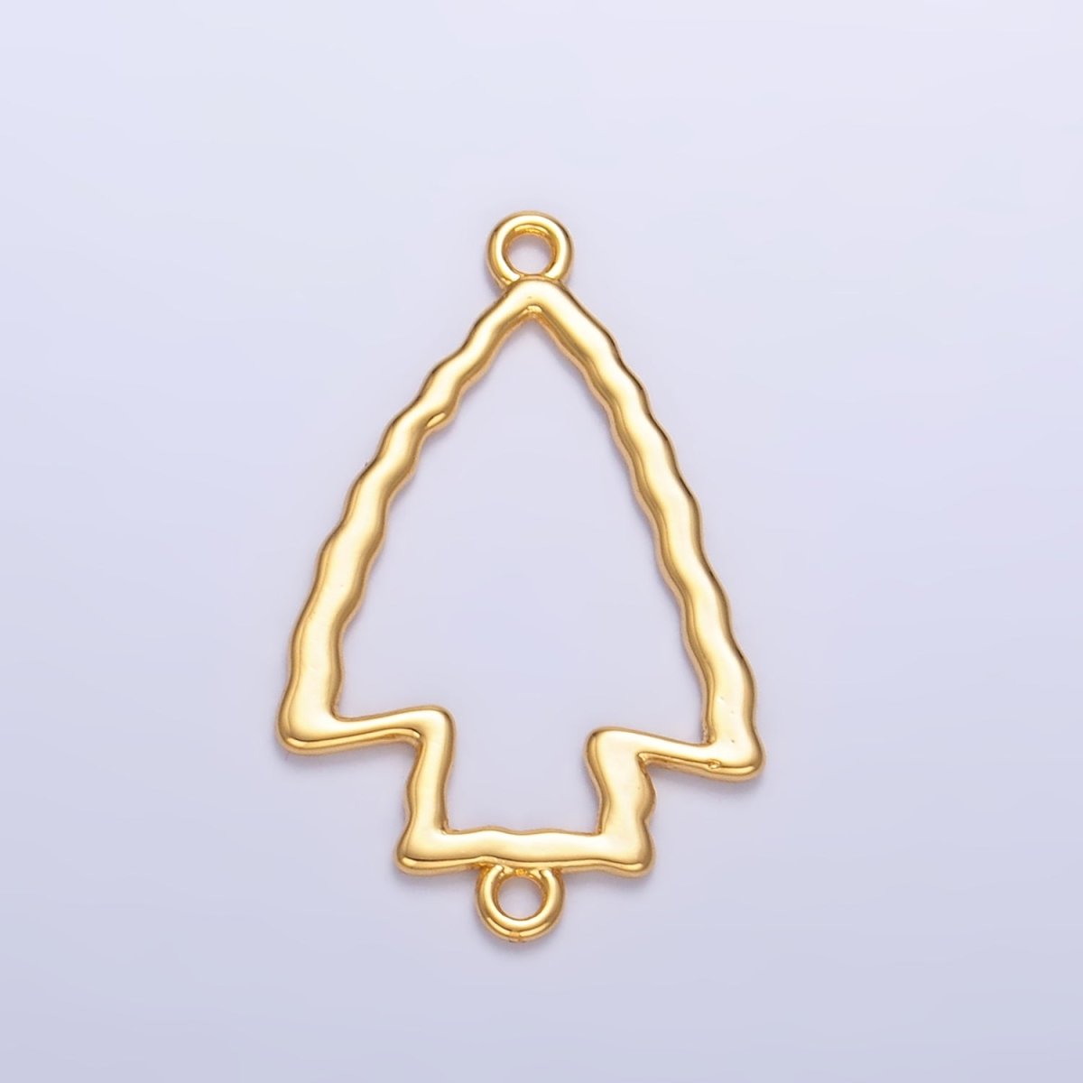 24K Gold Filled Hammered Arrow Open Connector in Gold & Silver | F833 - DLUXCA