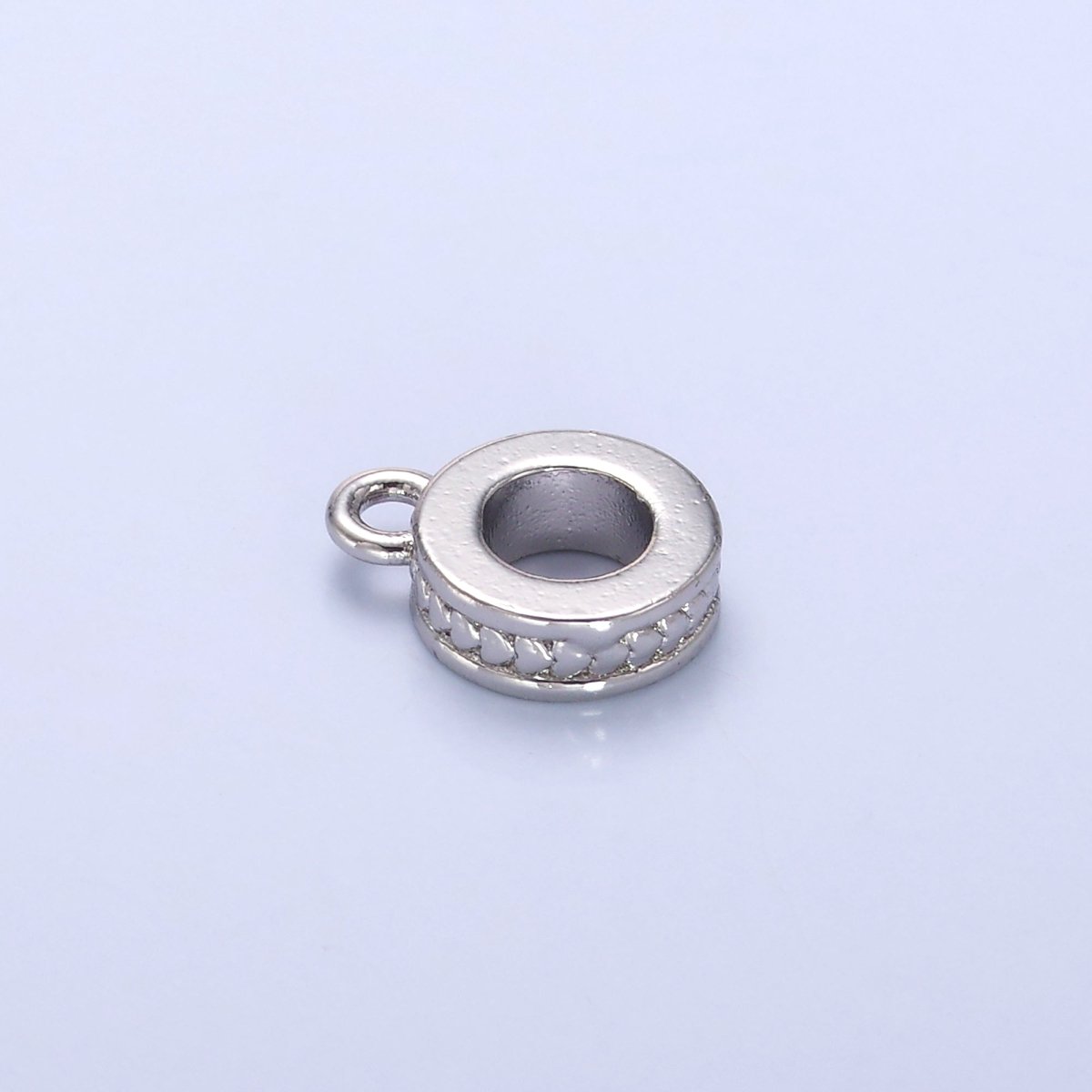 24K Gold Filled Heart Lined Rhondelle Drop Bail Finding in Gold & Silver | AF460 - DLUXCA