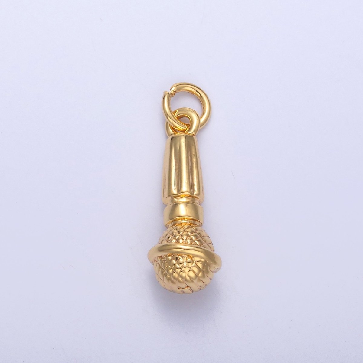 24K Gold Filled Karaoke Microphone Multidimensional 3D Charm in Gold & Silver | N024 - DLUXCA