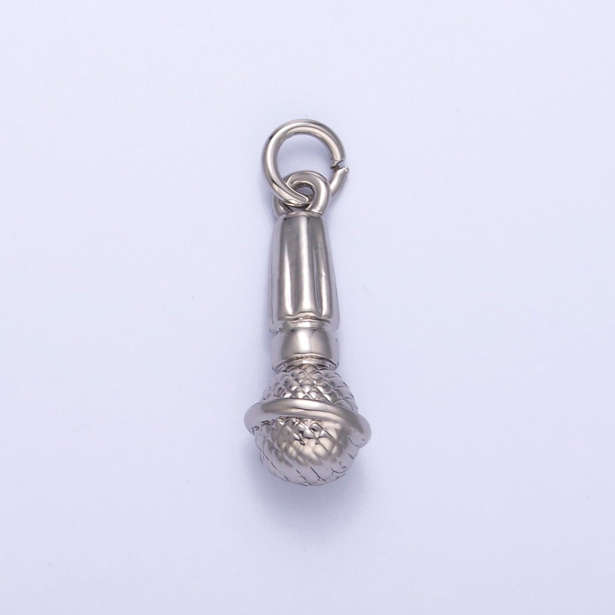 24K Gold Filled Karaoke Microphone Multidimensional 3D Charm in Gold & Silver | N024 - DLUXCA