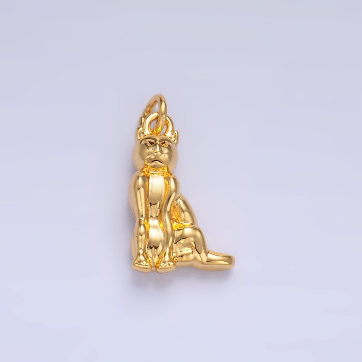 24K Gold Filled Kitty Cat Multidimensional 3D Charm | N025 - DLUXCA