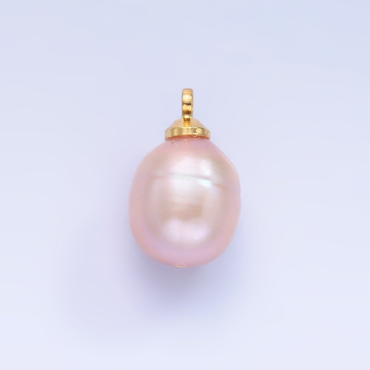24K Gold Filled Light Purple, Pink, Dark Purple Freshwater Pearl Charm | P1573 P1577 P1578 - DLUXCA