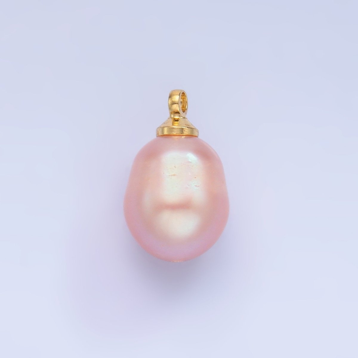 24K Gold Filled Light Purple, Pink, Dark Purple Freshwater Pearl Charm | P1573 P1577 P1578 - DLUXCA