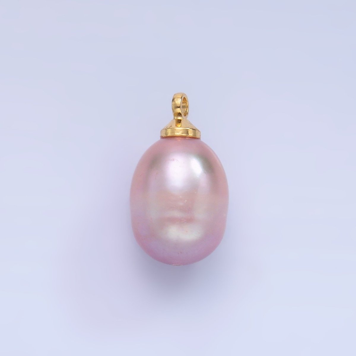 24K Gold Filled Light Purple, Pink, Dark Purple Freshwater Pearl Charm | P1573 P1577 P1578 - DLUXCA