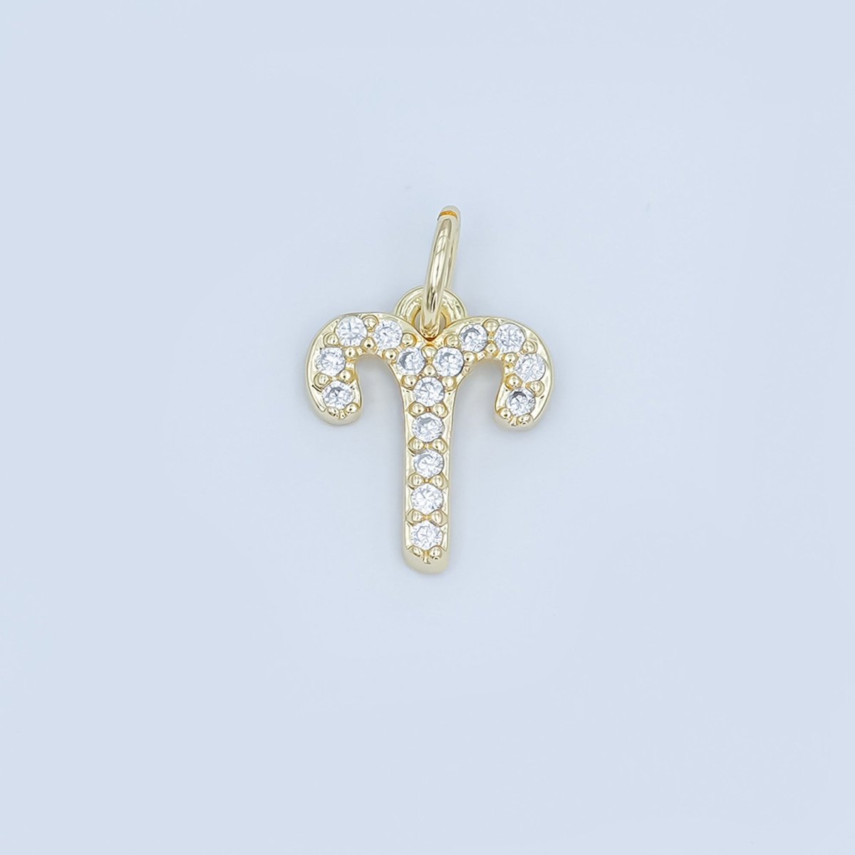 24K Gold Filled Micro Paved CZ Zodiac Sign Charm | A1313 - A1318 - DLUXCA
