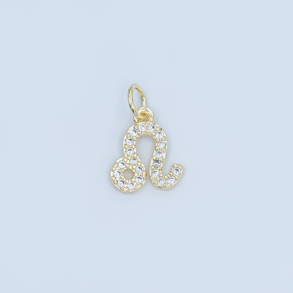 24K Gold Filled Micro Paved CZ Zodiac Sign Charm | A1313 - A1318 - DLUXCA
