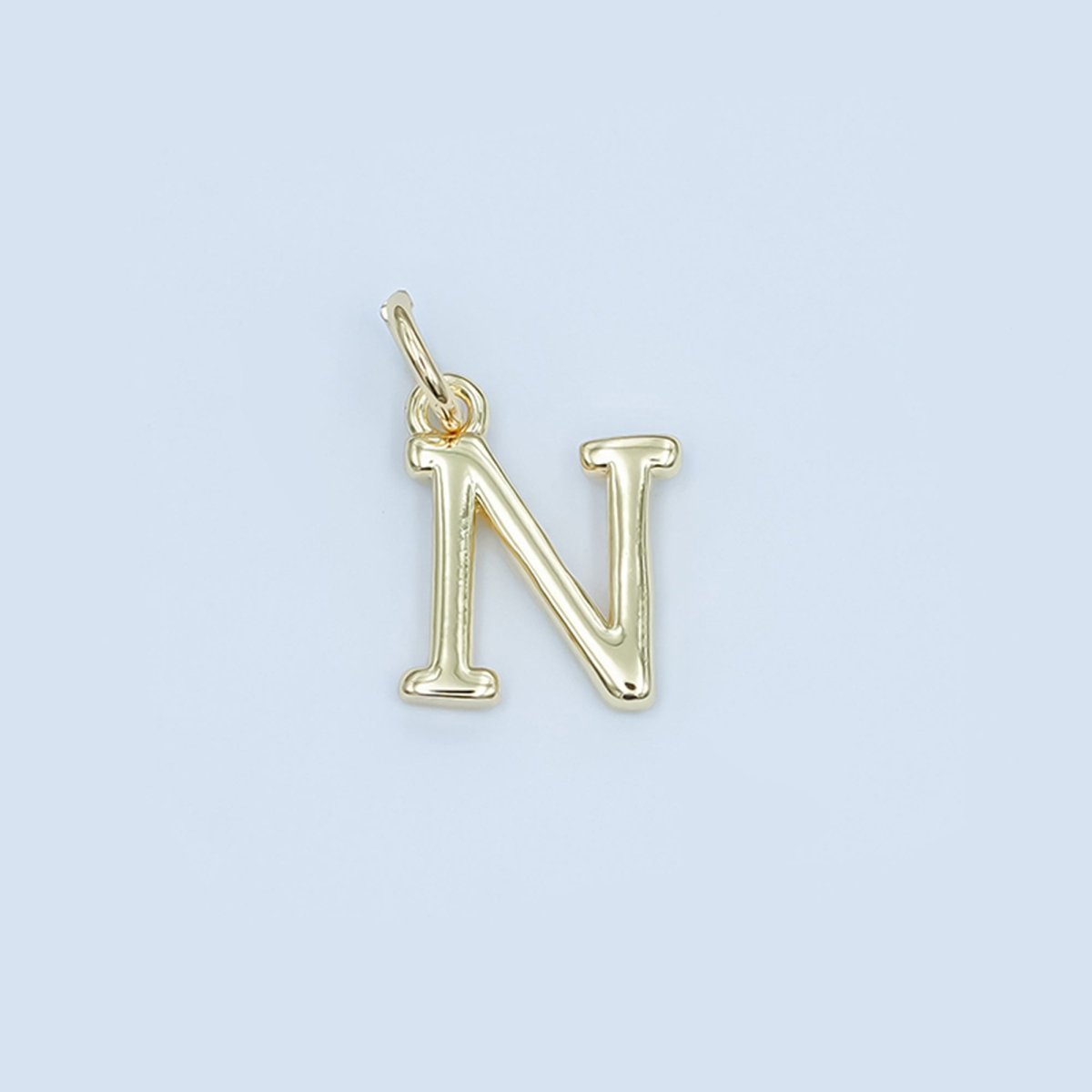24K Gold Filled Minimalist Initial Letter Charm | A043 - A055 - DLUXCA
