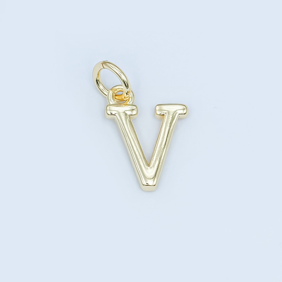 24K Gold Filled Minimalist Initial Letter Charm | A043 - A055 - DLUXCA