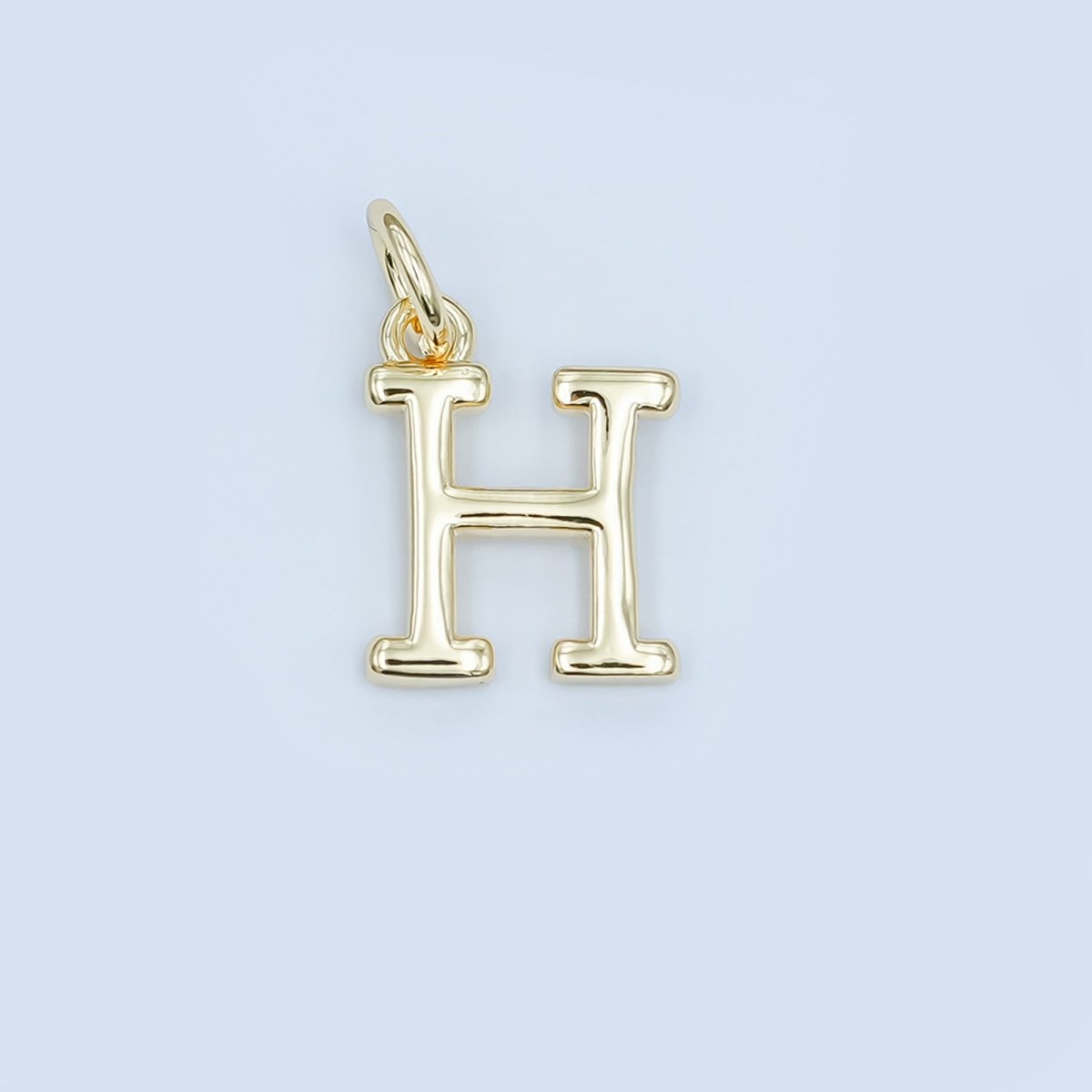 24K Gold Filled Minimalist Initial Letter Charm | A043 - A055 - DLUXCA
