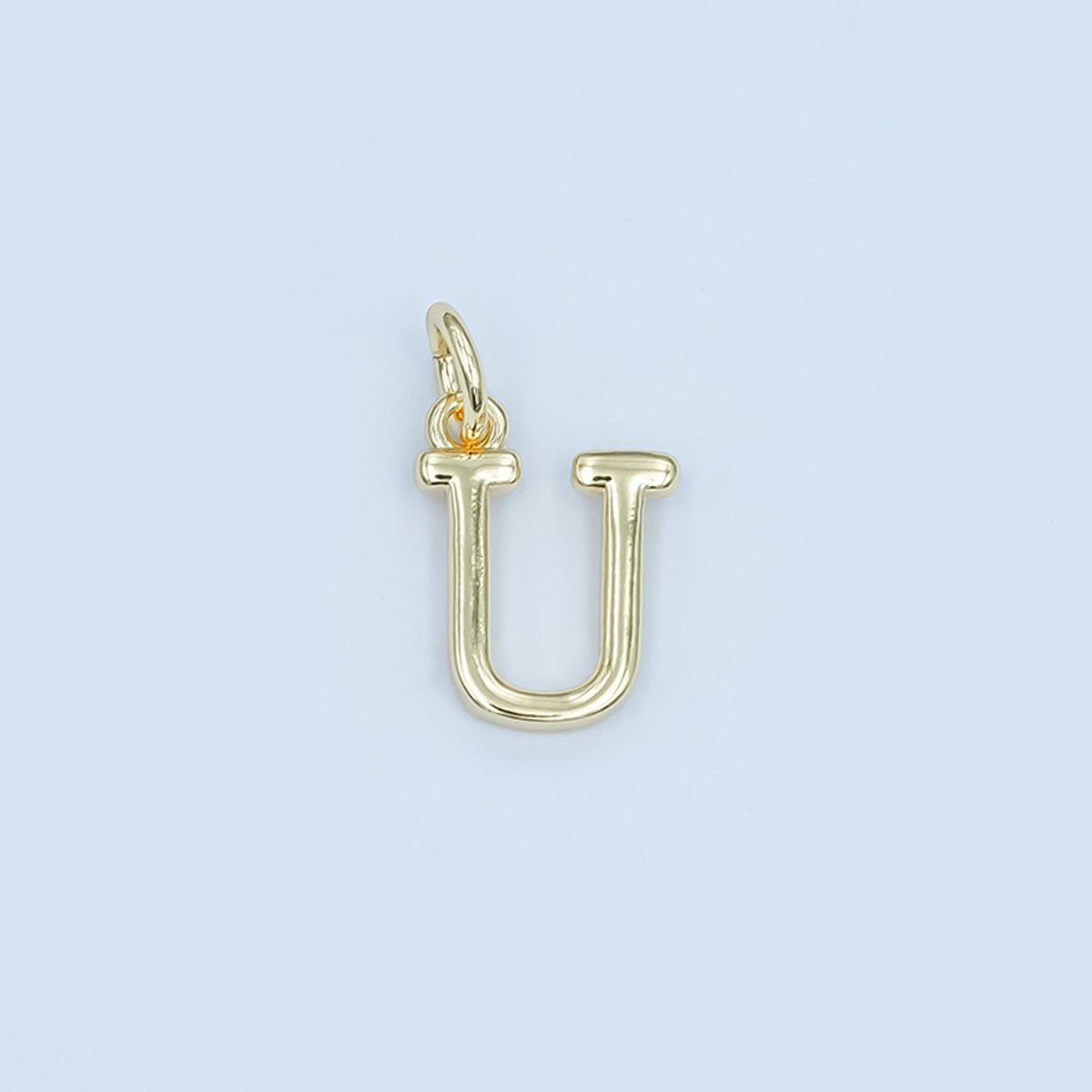24K Gold Filled Minimalist Initial Letter Charm | A043 - A055 - DLUXCA