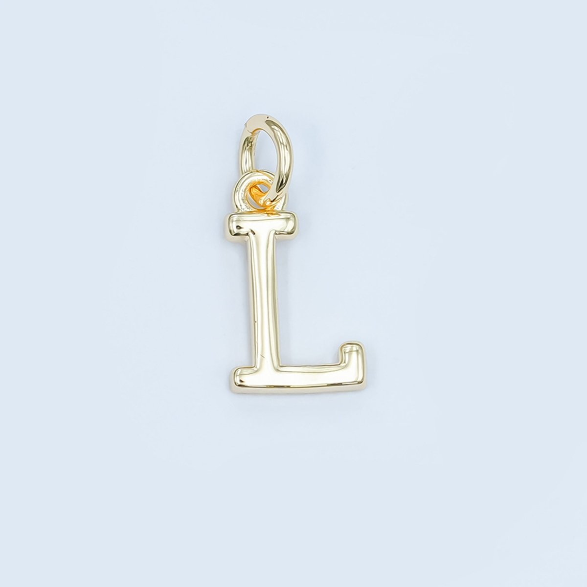 24K Gold Filled Minimalist Initial Letter Charm | A043 - A055 - DLUXCA