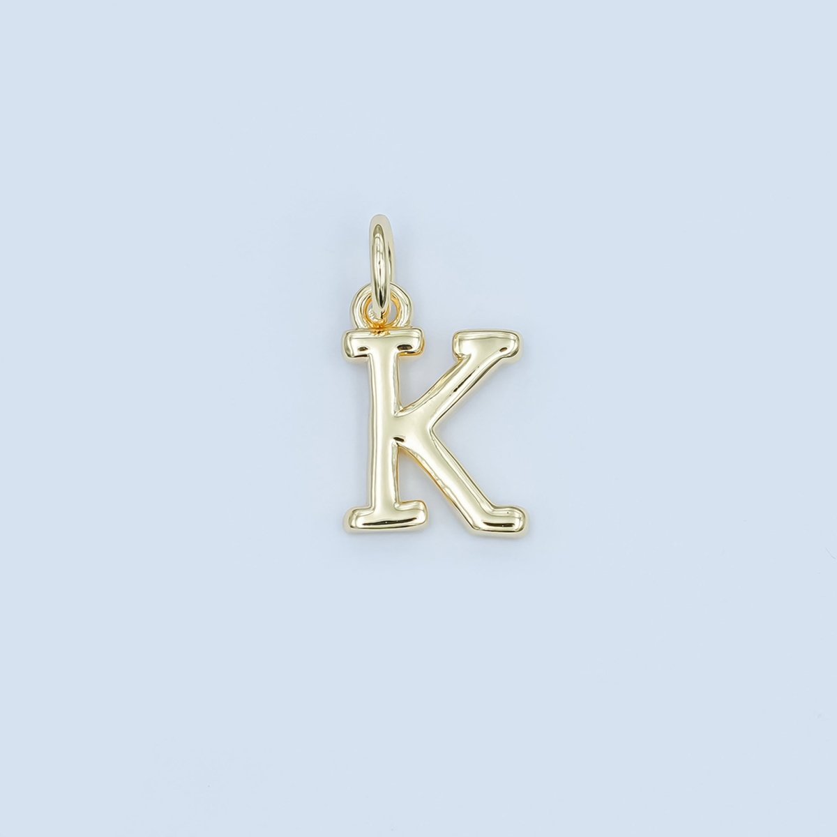 24K Gold Filled Minimalist Initial Letter Charm | A043 - A055 - DLUXCA