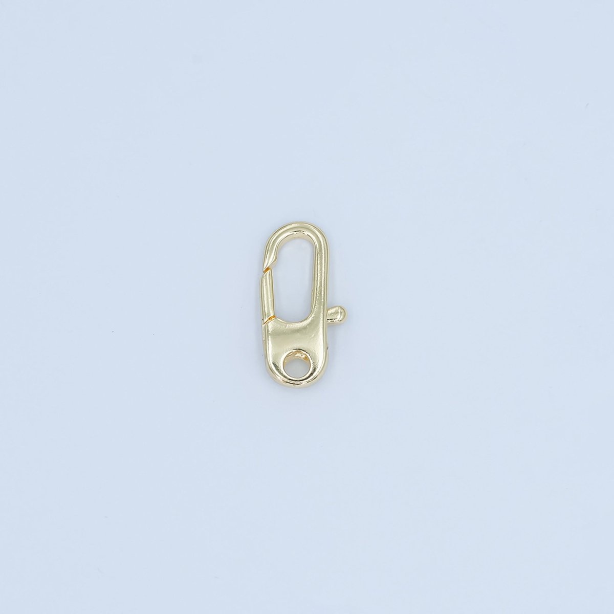 24K Gold Filled Minimalist Oblong Lobster Clasps Finding in Gold & Silver | Z1101 - DLUXCA
