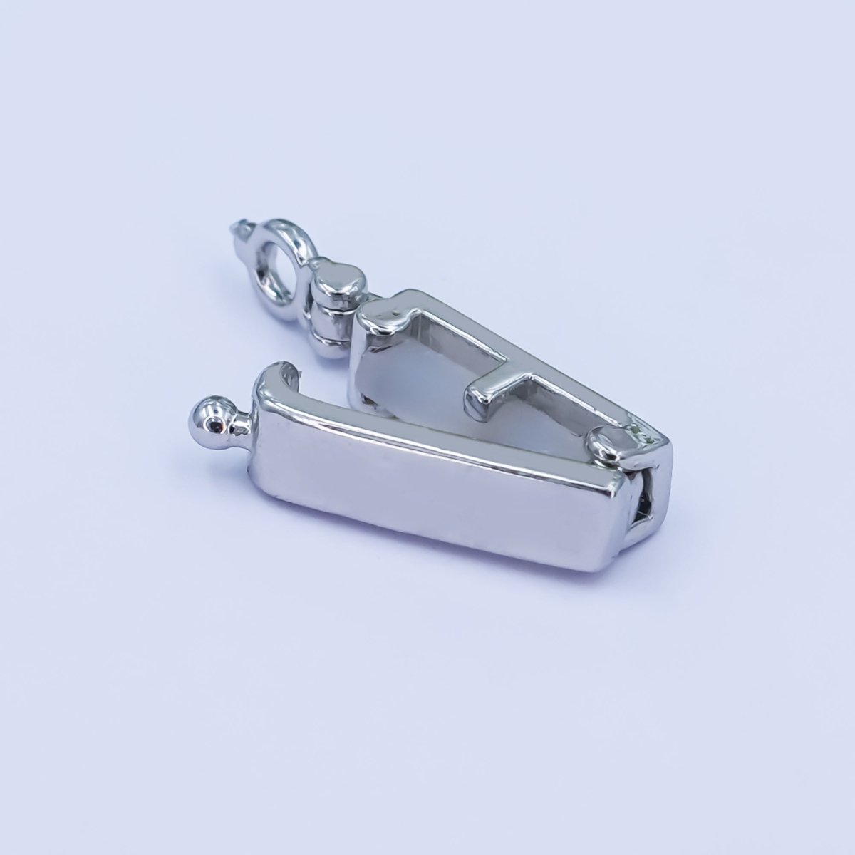 24K Gold Filled Minimalist Snap Rectangular Bail Finding in Gold & Silver | Z1086 - DLUXCA