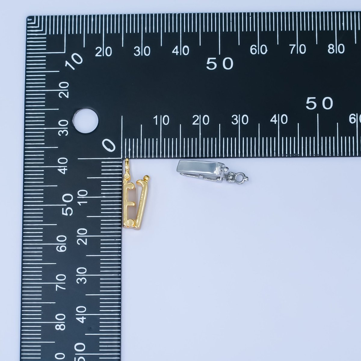 24K Gold Filled Minimalist Snap Rectangular Bail Finding in Gold & Silver | Z1086 - DLUXCA