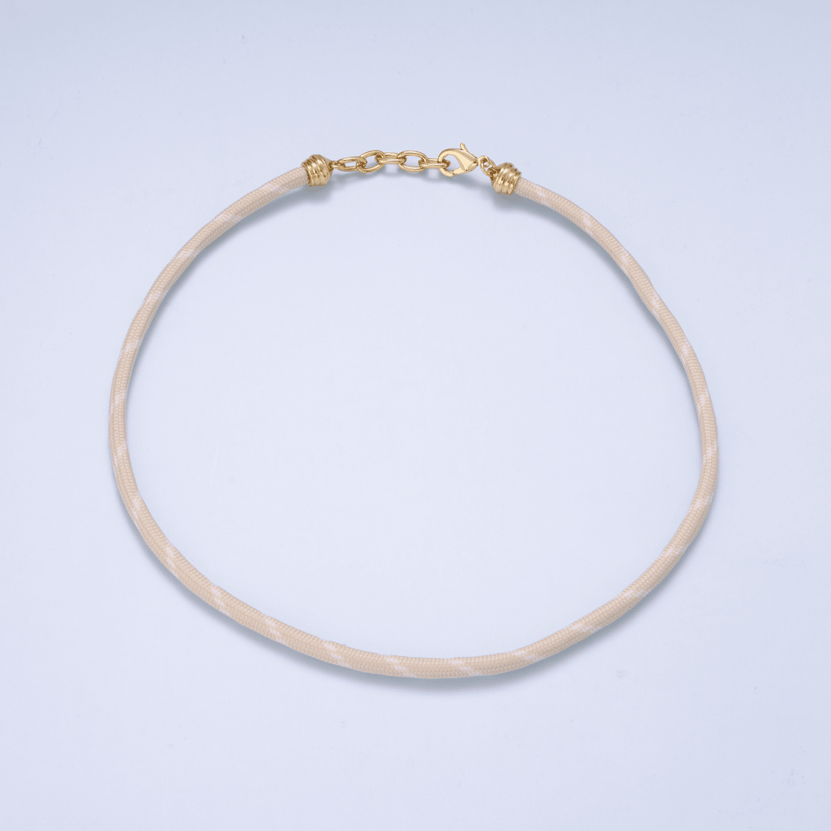 24K Gold Filled Red, Pink, Blue, Green, Beige, Teal Summer Cord Chain Necklace | WA-3061 ~ WA-3066 - DLUXCA