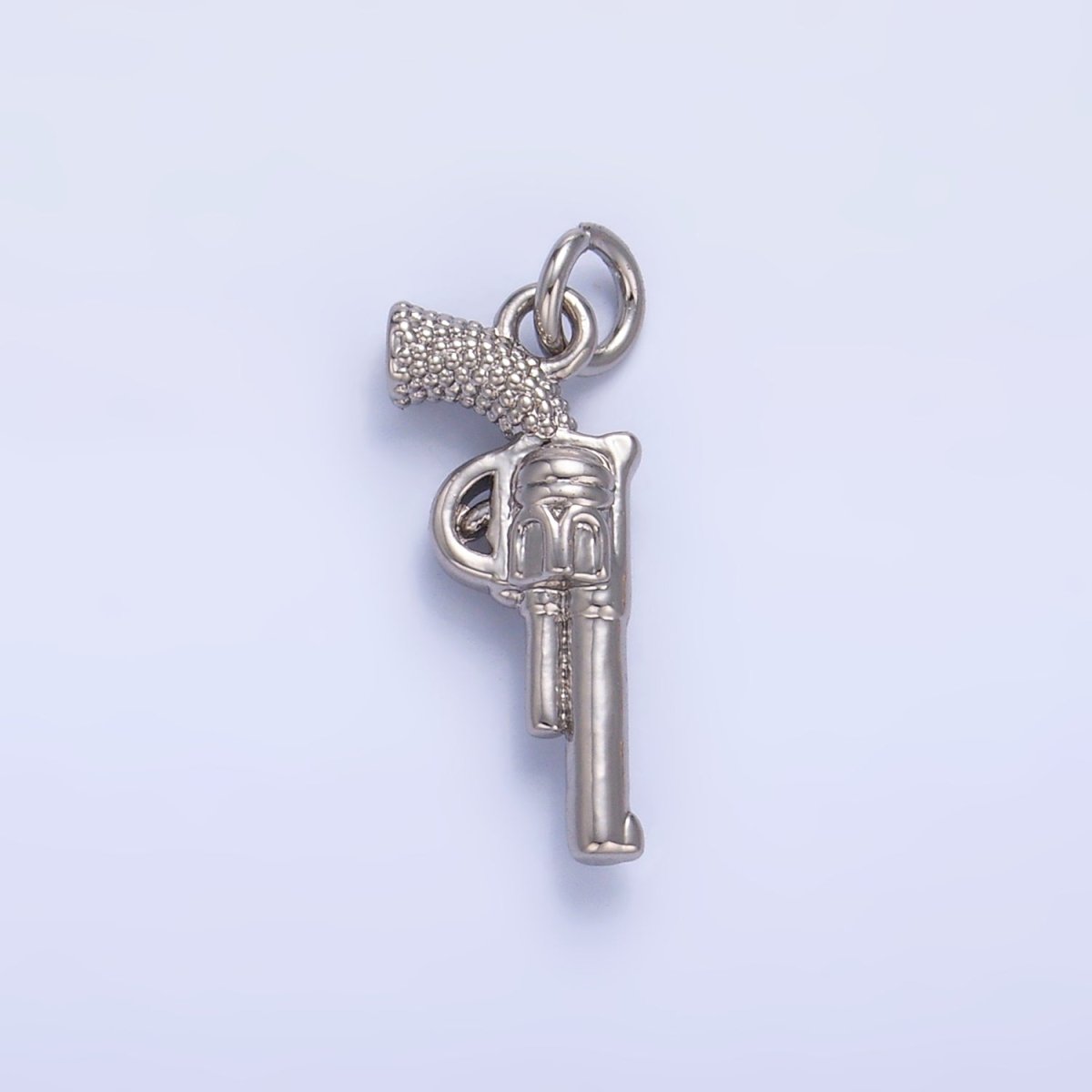 24K Gold Filled Riffle Gun Multidimensional 3D Charm in Gold & Silver | W798 - DLUXCA