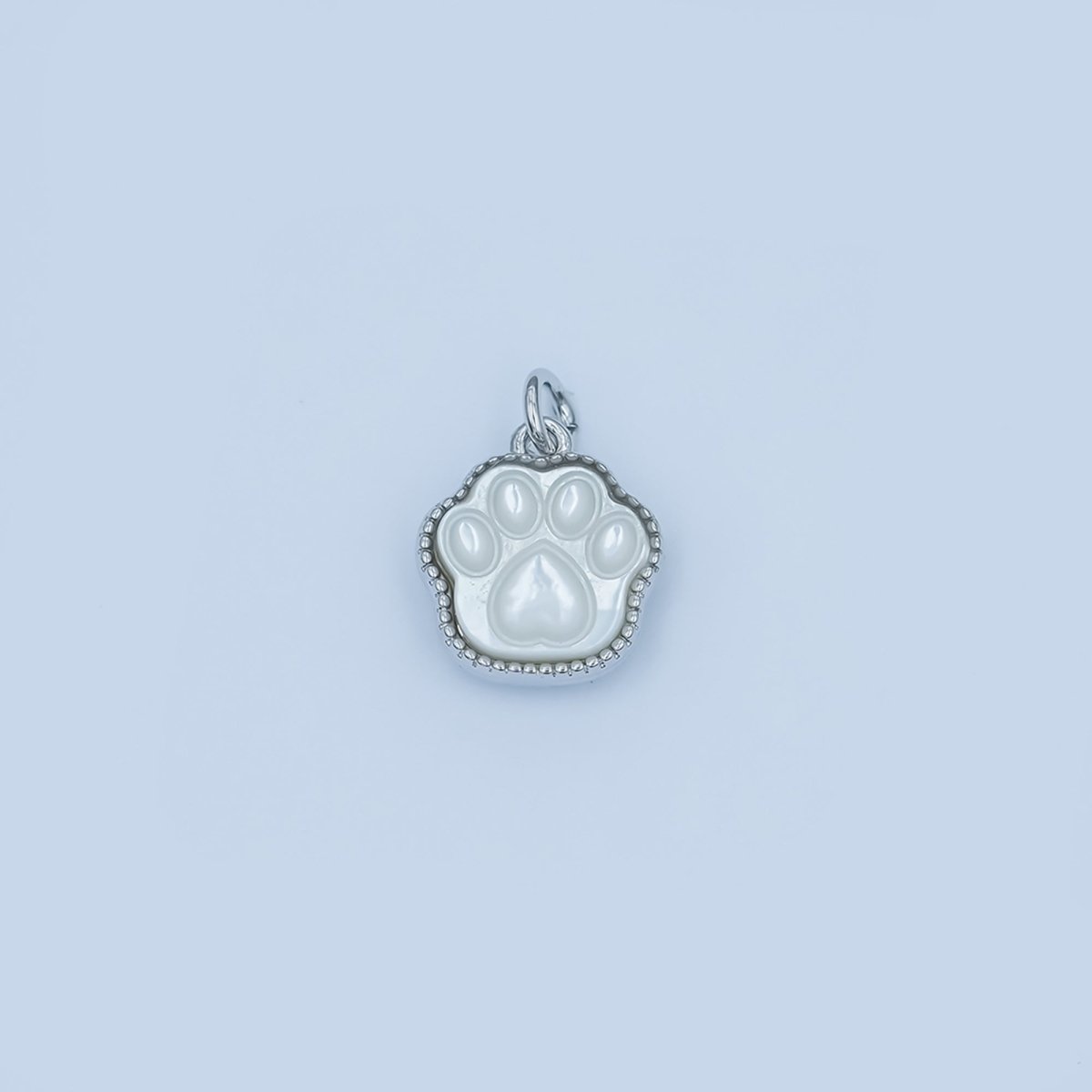 24K Gold Filled Shell Pearl, Abalone Paw Print Mini Charm | M111 M112 AC729 - DLUXCA