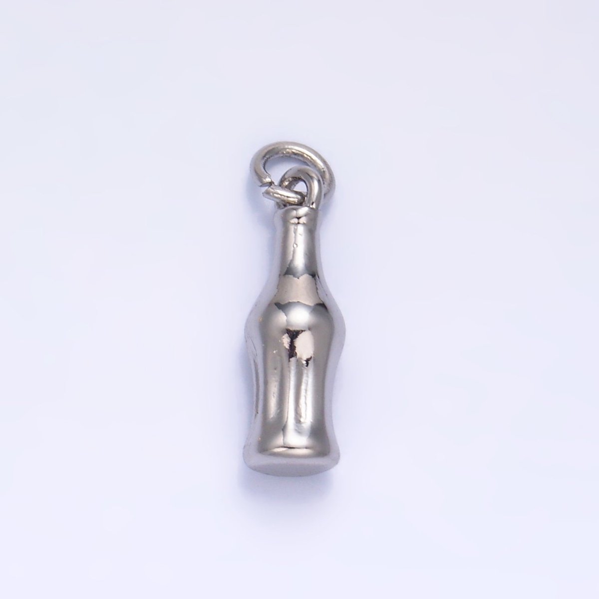 24K Gold Filled Soda Bottle Drink 3D Multidimensional Charm in Gold & Silver | W222 - DLUXCA