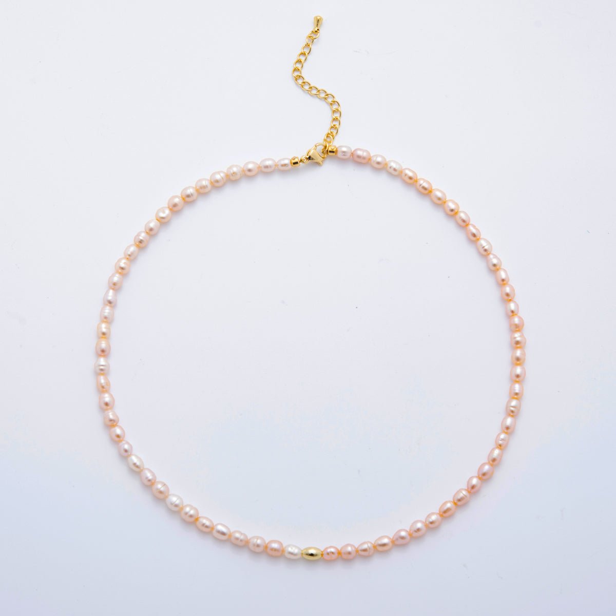 24K Gold Filled Sphere White, Pink, Purple Freshwater Pearl Handmade 16 Inch Necklace | WA - 3223 ~ WA - 3225 - DLUXCA