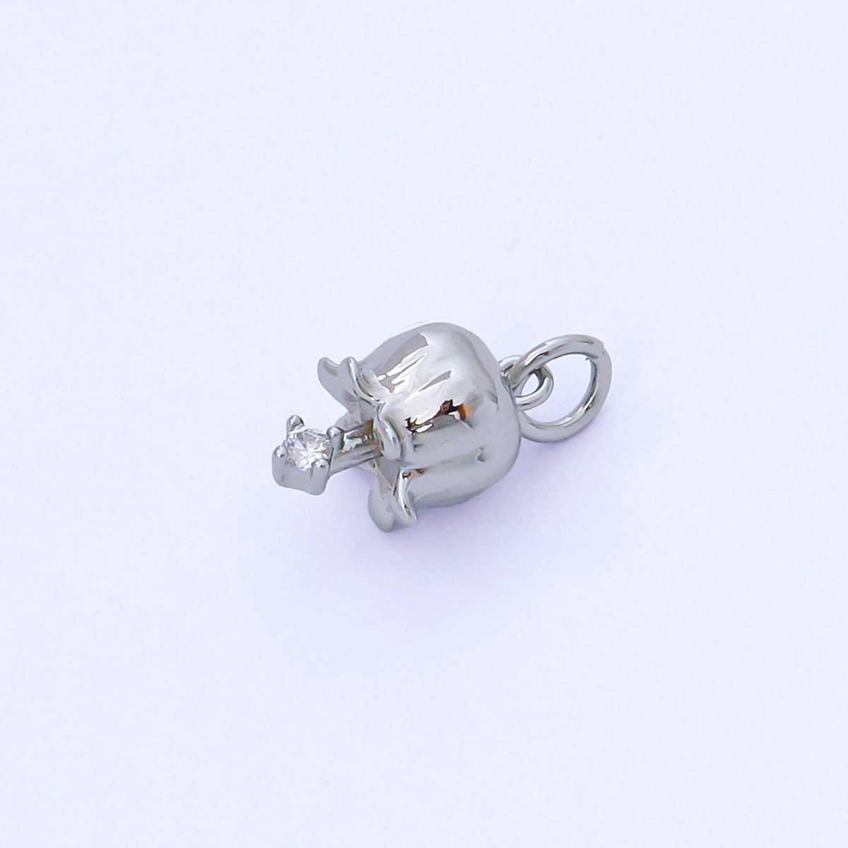 24k Gold Filled Tulip Flower with CZ Tiny Charm | AF1547 - DLUXCA