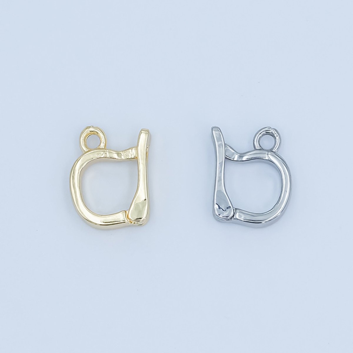 24K Gold Snap Bail Minimalist Finding in Gold & Silver | Z1138 - DLUXCA