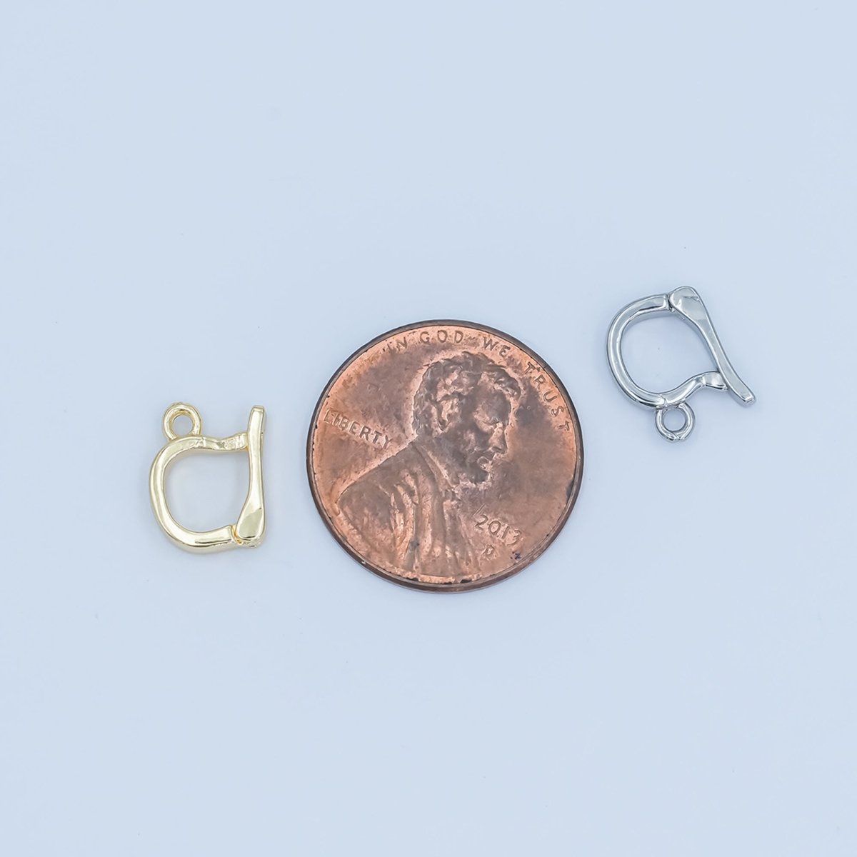 24K Gold Snap Bail Minimalist Finding in Gold & Silver | Z1138 - DLUXCA