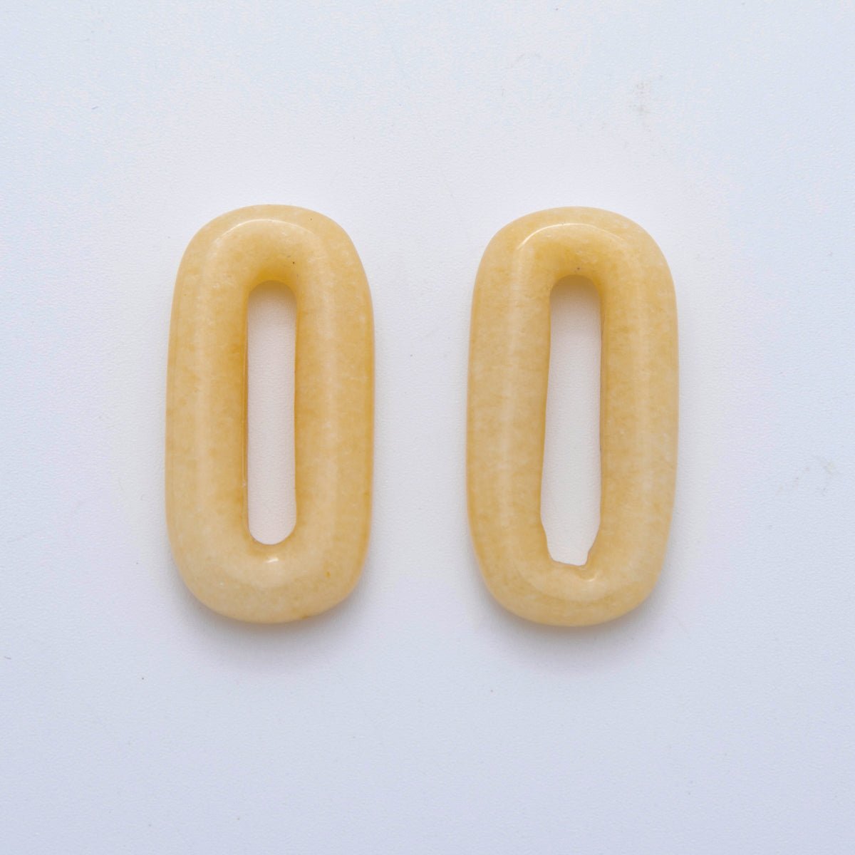 30mm Natural Gemstone Oval Oblong Link Finding | Z1204 - Z1210 - DLUXCA