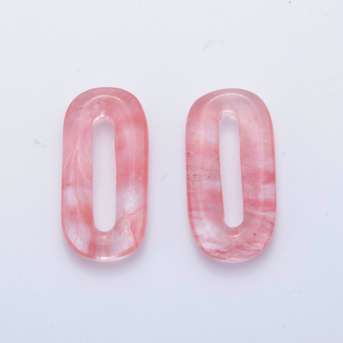 30mm Natural Gemstone Oval Oblong Link Finding | Z1204 - Z1210 - DLUXCA