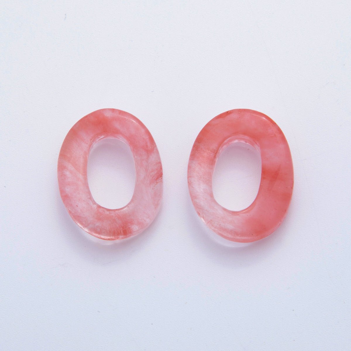 30mm Natural Gemstone Oval Oblong Link Finding | Z1211 - Z1219 - DLUXCA