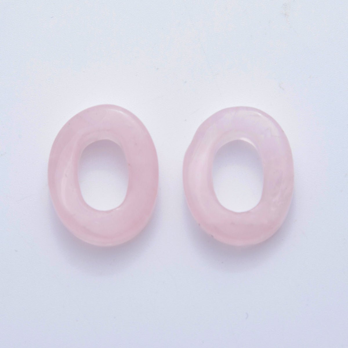 30mm Natural Gemstone Oval Oblong Link Finding | Z1211 - Z1219 - DLUXCA