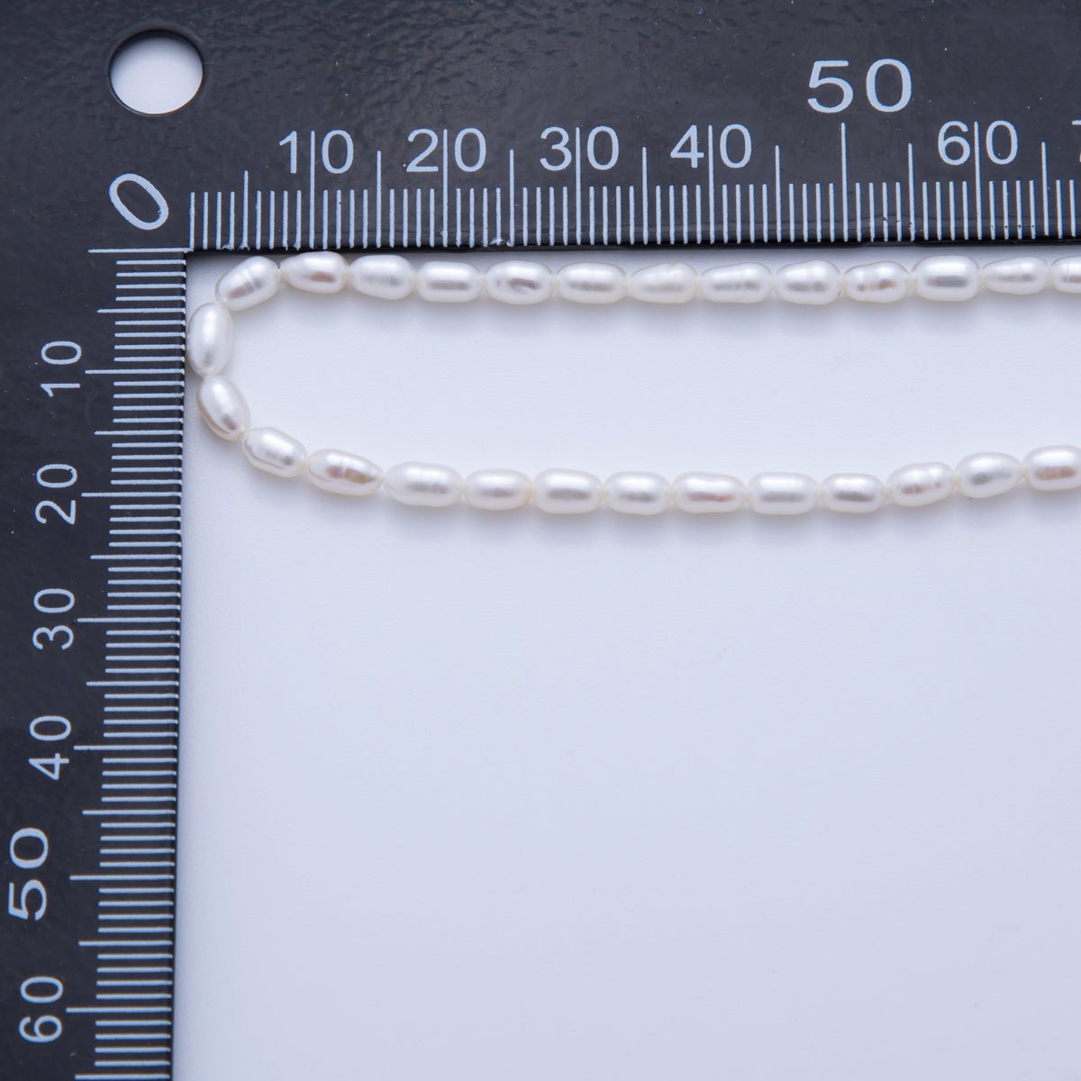 3.3mm White, Purple Natural Freshwater Pearl Beads Strands | WA - 3444 WA - 3445 - DLUXCA