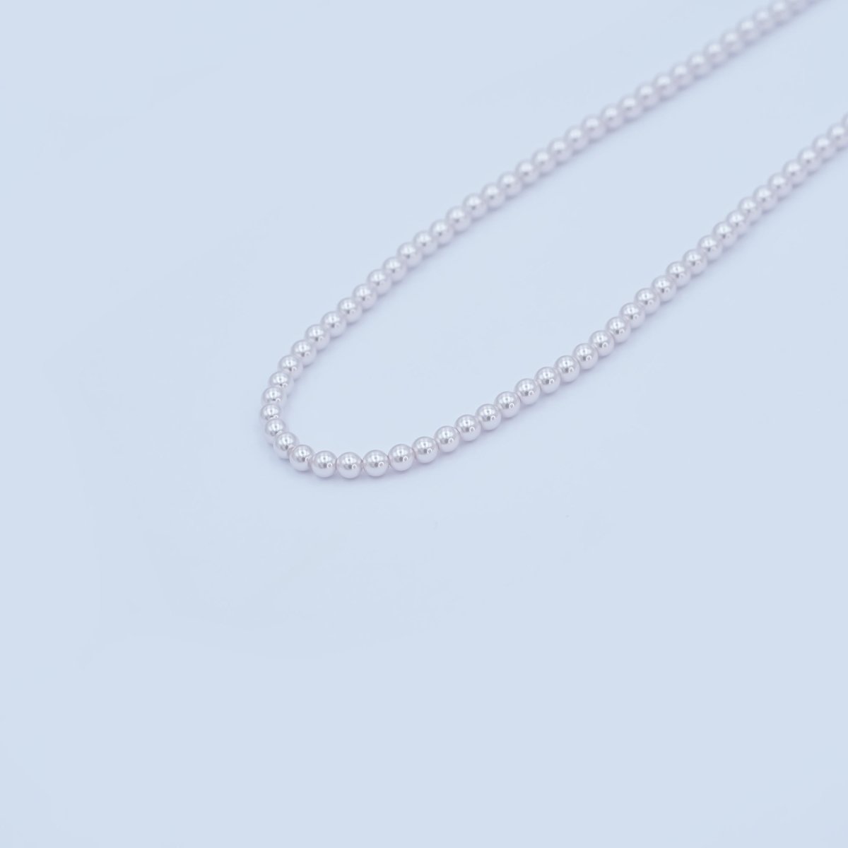 3mm Round White, Purple, Pink Shell Pearl Strand | WA - 2986 ~ WA - 3010 - DLUXCA