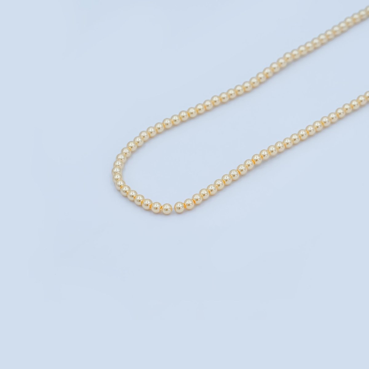 3mm Round White, Purple, Pink Shell Pearl Strand | WA - 2986 ~ WA - 3010 - DLUXCA