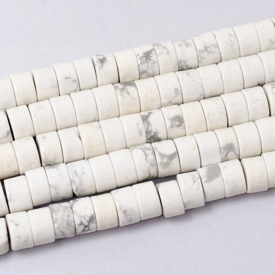 4.4mm Rhondelle Natural Gemstone Heishi Bead Strand Findings | WA - 2685 ~ WA - 2713 - DLUXCA