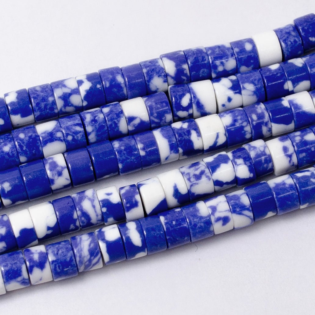 4.4mm Rhondelle Natural Gemstone Heishi Bead Strand Findings | WA - 2685 ~ WA - 2713 - DLUXCA