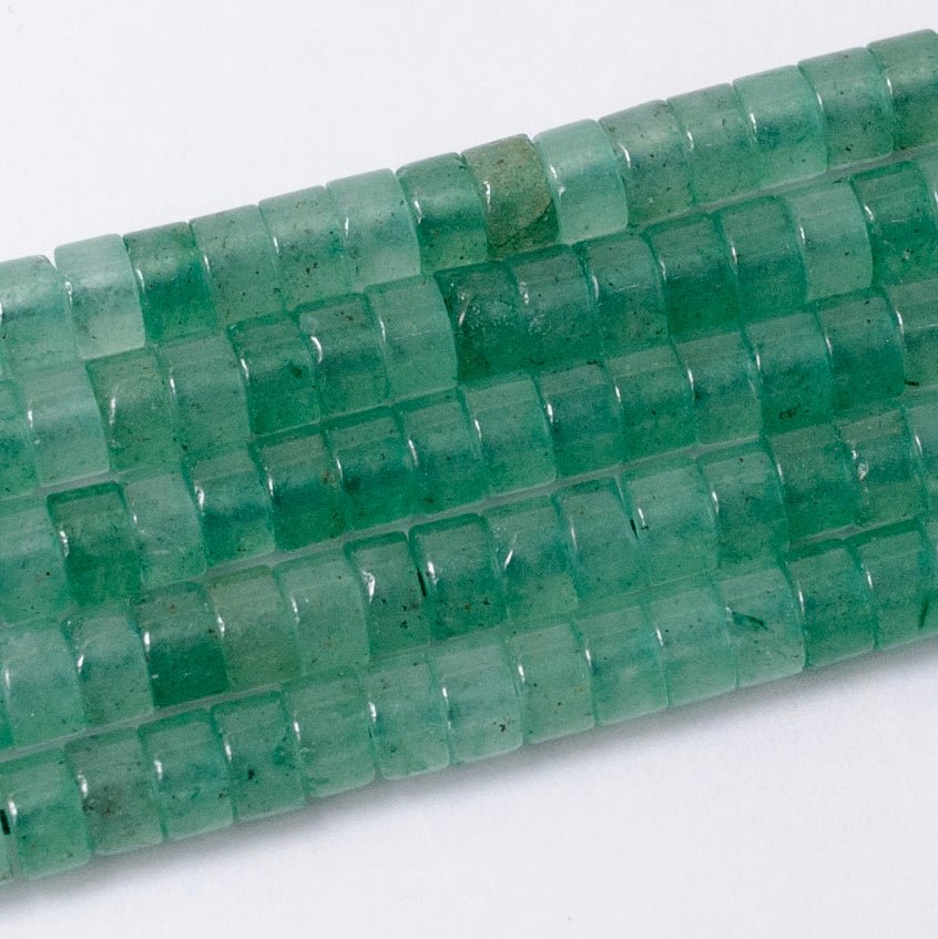 4.4mm Rhondelle Natural Gemstone Heishi Bead Strand Findings | WA - 2685 ~ WA - 2713 - DLUXCA