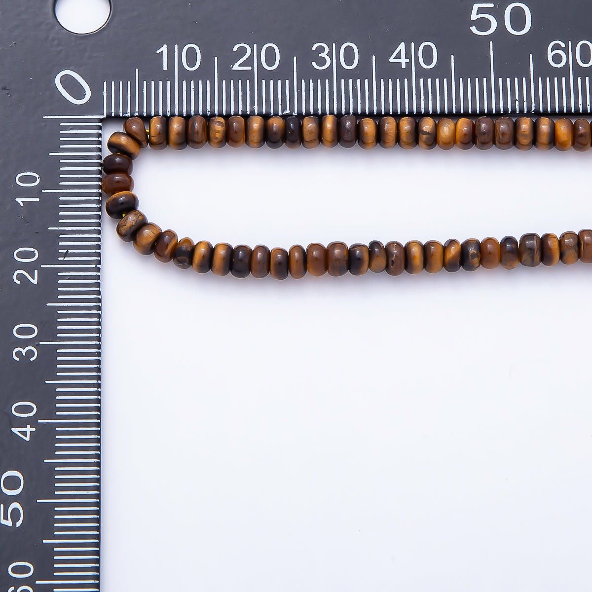 4mm Brown Tiger Eye Rondelle Natural Gemstone Bead Strand Finding | WA-01480 - DLUXCA