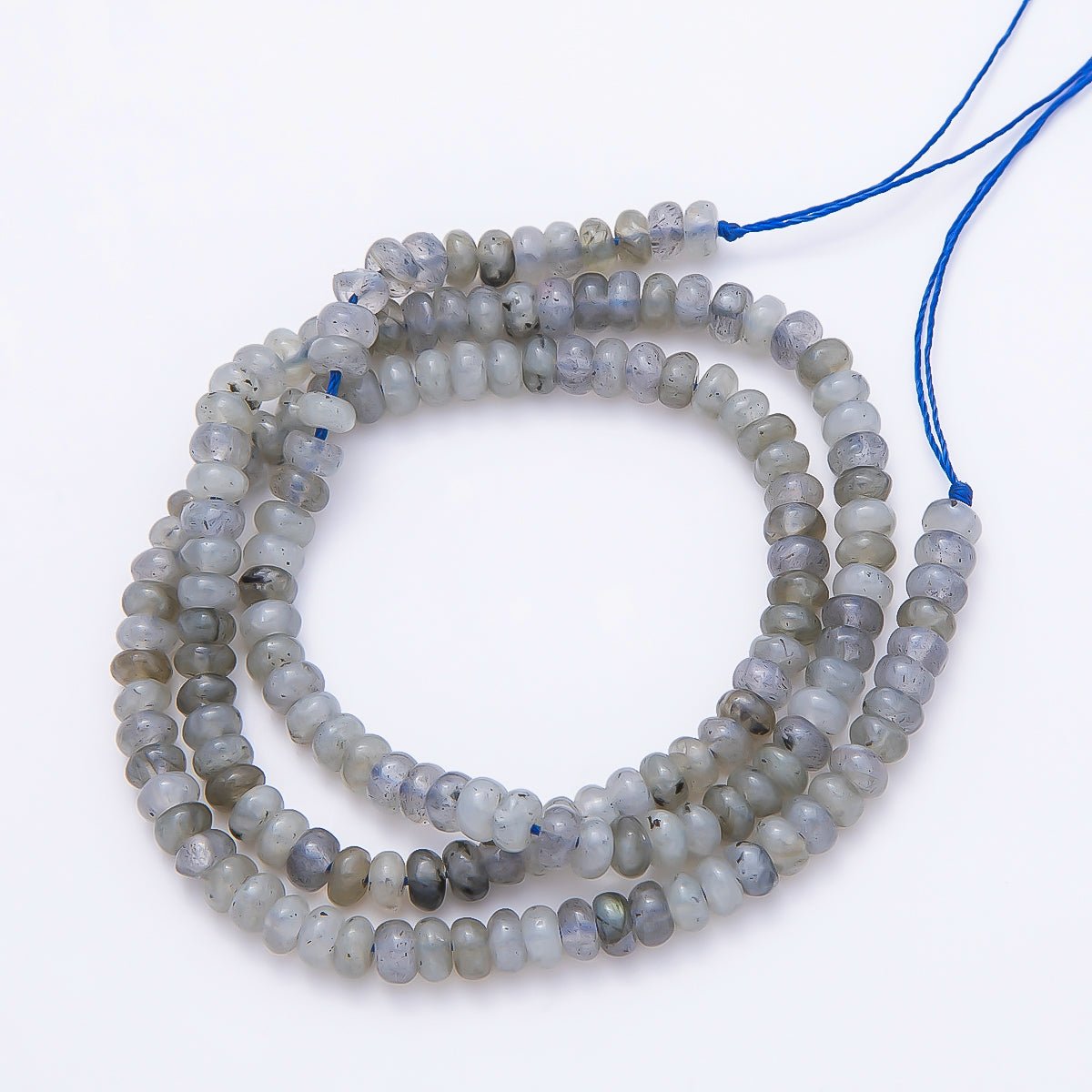 4mm Rondelle Natural Gemstone Bead Strand Finding | WA-00043 - DLUXCA