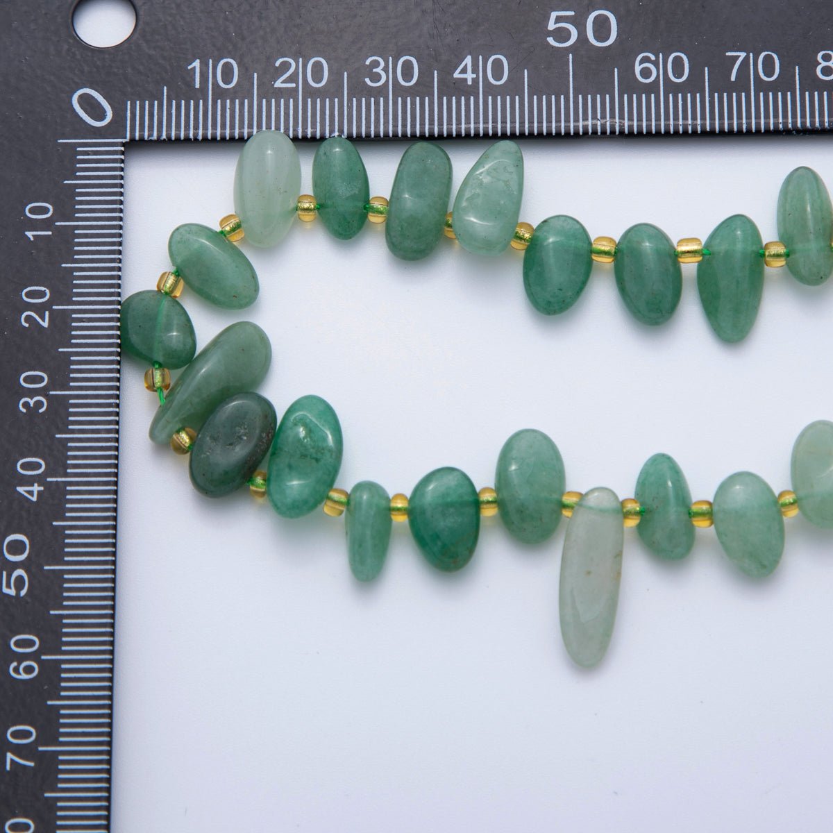 5.5mm Geometric Pebble Natural Gemstone Bead Strand Finding | WA - 1971 - DLUXCA