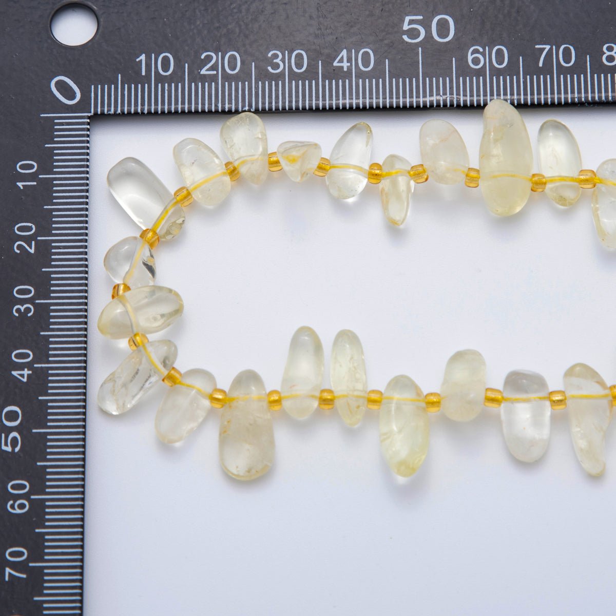 5.5mm Geometric Pebble Natural Gemstone Bead Strand Finding | WA - 1971 - DLUXCA