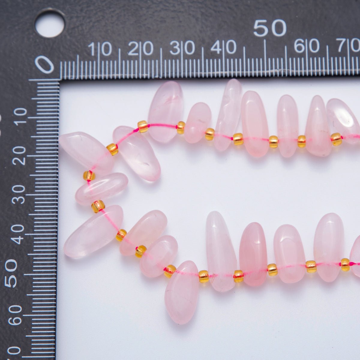 5.5mm Geometric Pebble Natural Gemstone Bead Strand Finding | WA - 1971 - DLUXCA