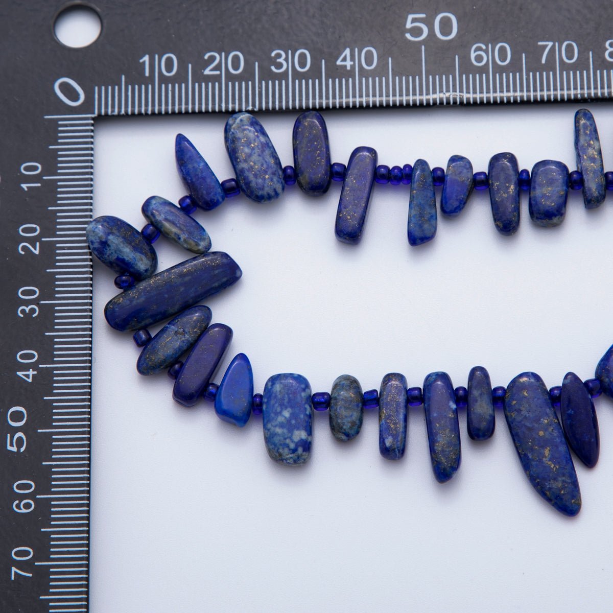 5.5mm Geometric Pebble Natural Gemstone Bead Strand Finding | WA - 1971 - DLUXCA