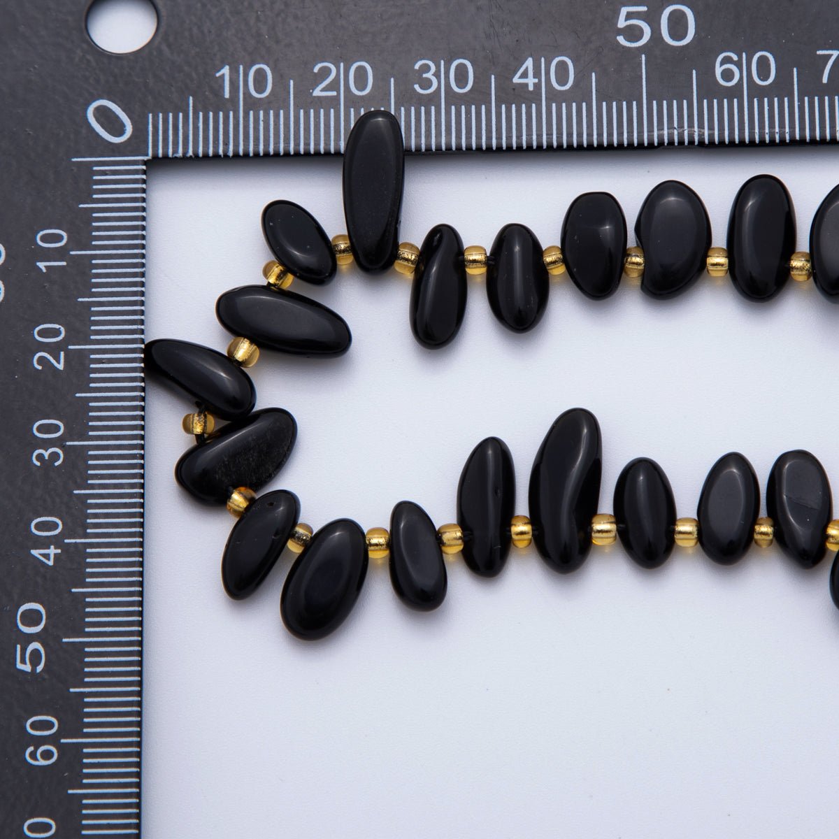 5.5mm Geometric Pebble Natural Gemstone Bead Strand Finding | WA - 1971 - DLUXCA