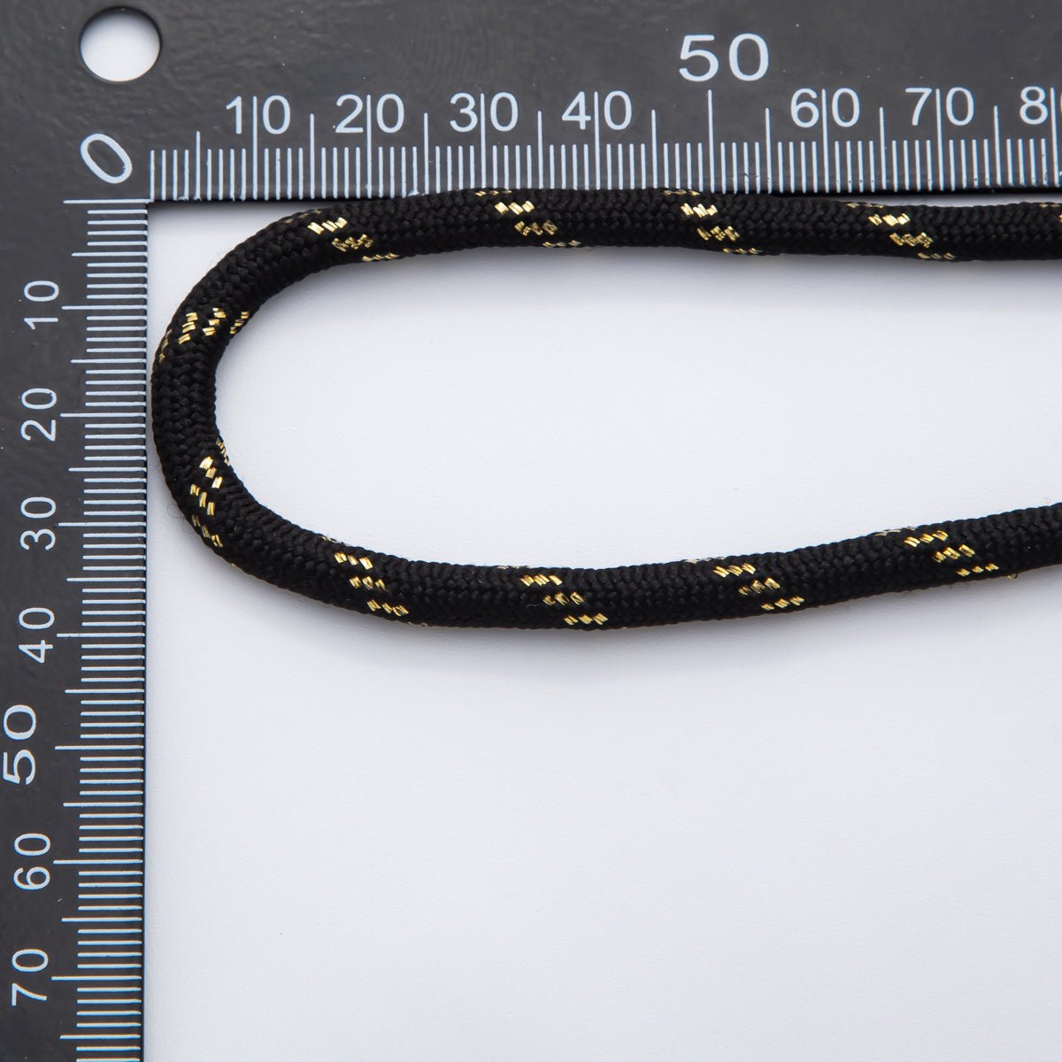 5mm Black Summer Cotton Cord Paracord Unfinished Chain by Yard | Roll - 01723 - DLUXCA
